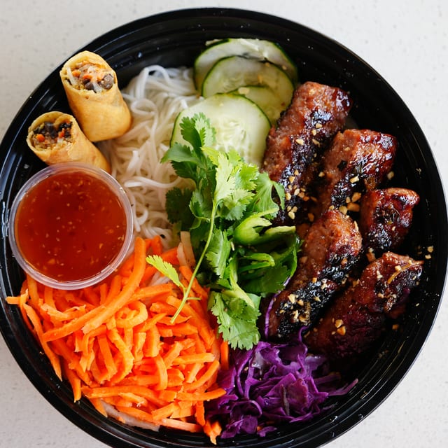 Bun Cha Hanoi Vermicelli Bowl.